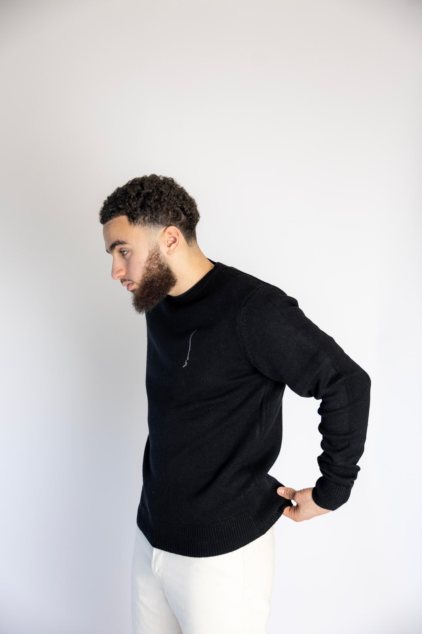 Black Andradite Cashmere Knit